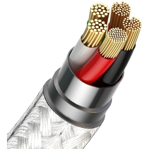 Hurtownia GSM - Kabel USB Baseus Fast 4w1 USB do USB-C / Lightning / Micro 3A 1m (biały) - BSU2002WHT - {ean13} - Hurt