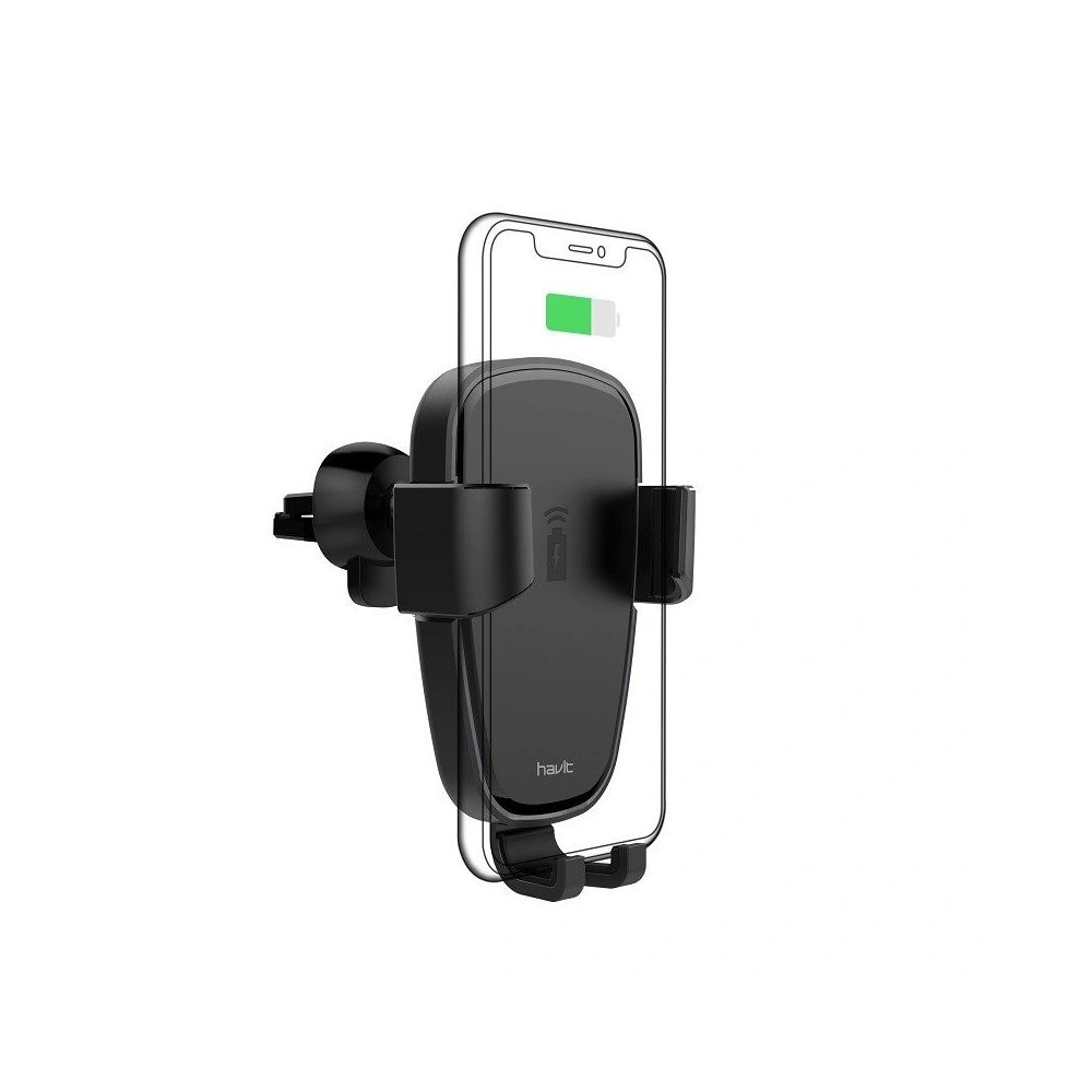 Hurtownia GSM - Uchwyt grawitacyjny z ładowarka indukcyjną Havit H341 (czarny) - HVT001BLK - {ean13} - Hurt