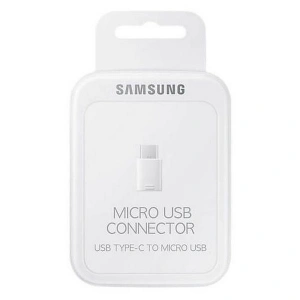 Adapter Samsung EE-GN930KW blister USB-C - microUSB biały/white