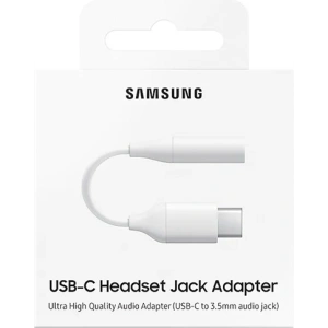 Adapter Samsung EE-UC10JUW USB-C na jack 3,5mm fast charge biały/white
