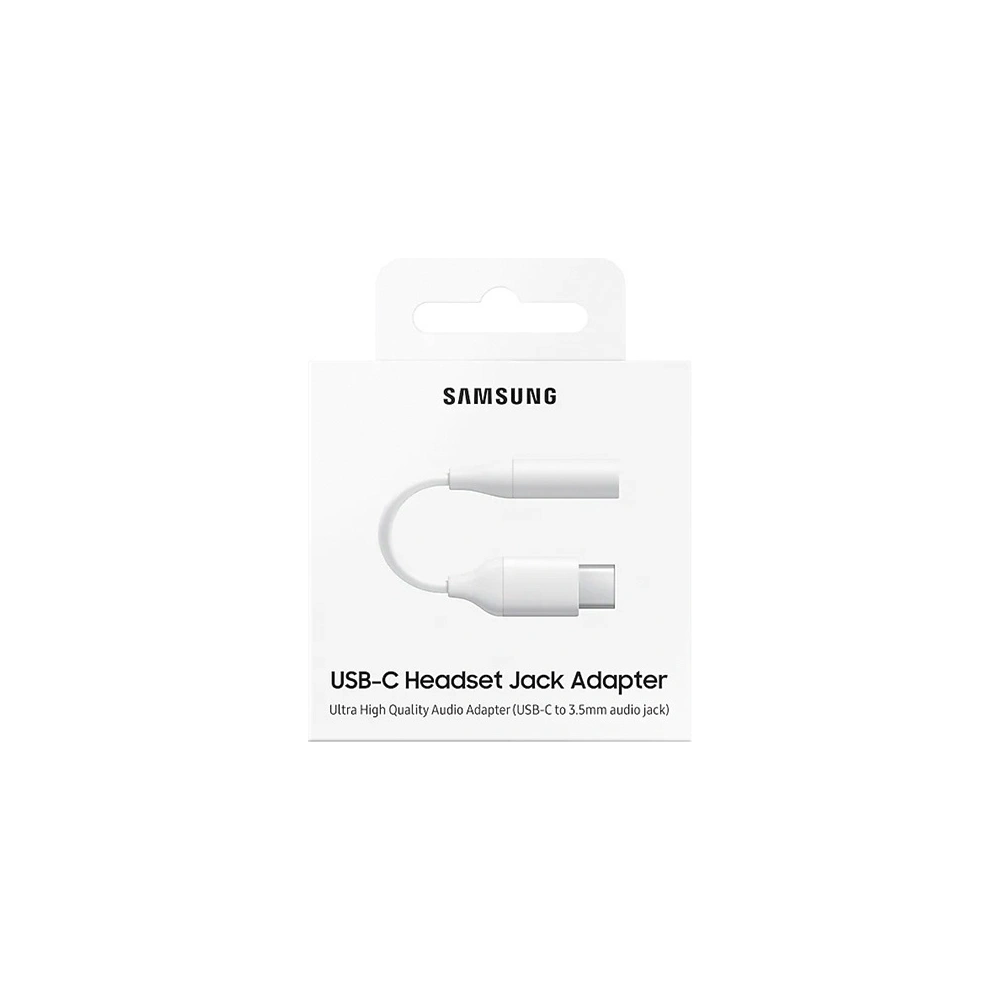 Wholesale Samsung Adapter EE-UC10JUW USB-C to jack 3,5mm fast charge white - SMG007WHT - {ean13} - Hurt