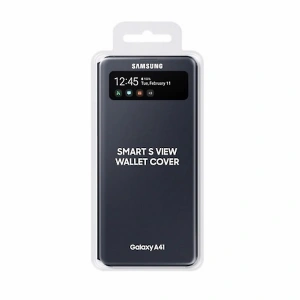 Hurtownia GSM - Etui Samsung Galaxy A41 EF-EA415PB czarny/black S View Wallet Cover - SMG044BLK - {ean13} - Hurt