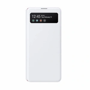 Hurtownia GSM - Etui Samsung Galaxy A41 EF-EA415PW biały/black S View Wallet Cover - SMG045WHT - {ean13} - Hurt