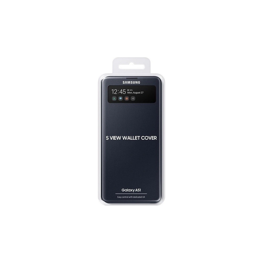 Wholesale Samsung Galaxy A51 EF-EA515PB black S View Wallet Cover - SMG048BLK - {ean13} - Hurt