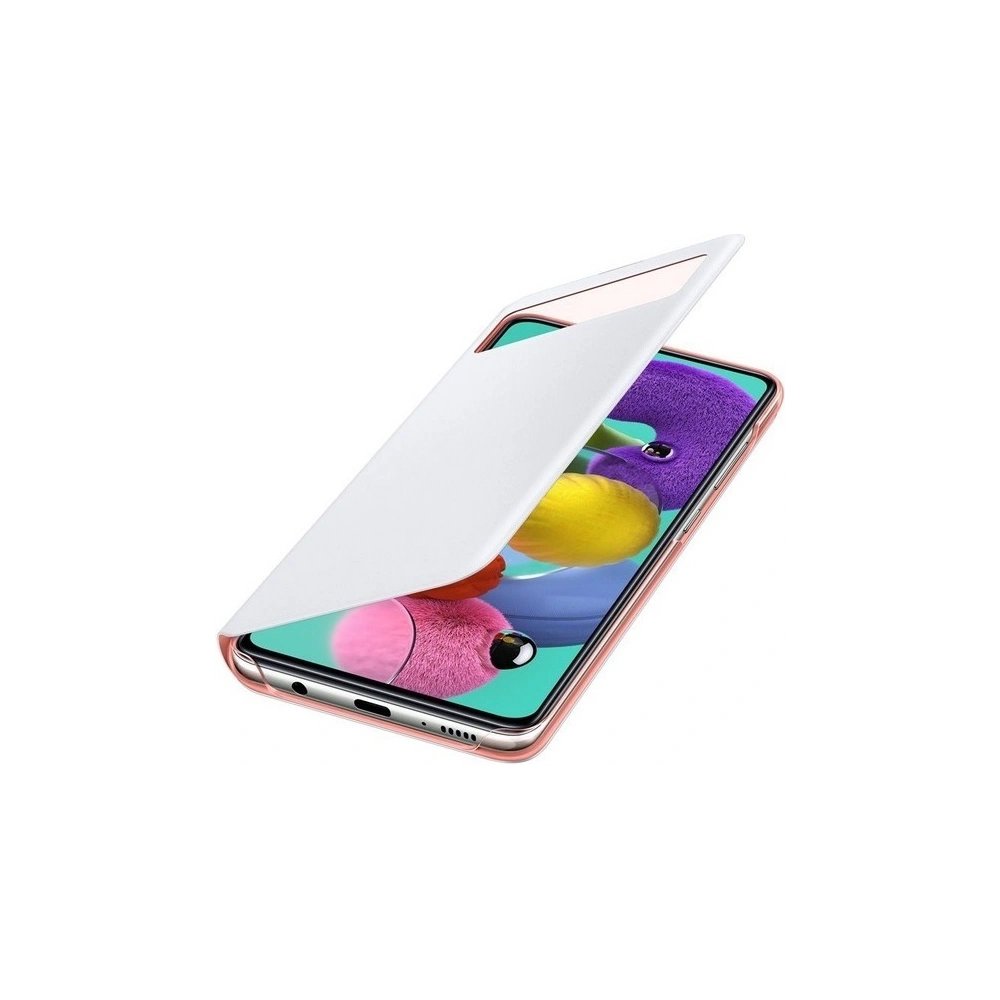 Hurtownia GSM - Etui Samsung Galaxy A51 EF-EA515PW biały/white S View Wallet Cover - SMG049WHT - {ean13} - Hurt