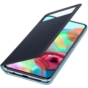 Hurtownia GSM - Etui Samsung Galaxy A71 EF-EA715PB czarny/black S View Wallet Cover - SMG050BLK - {ean13} - Hurt