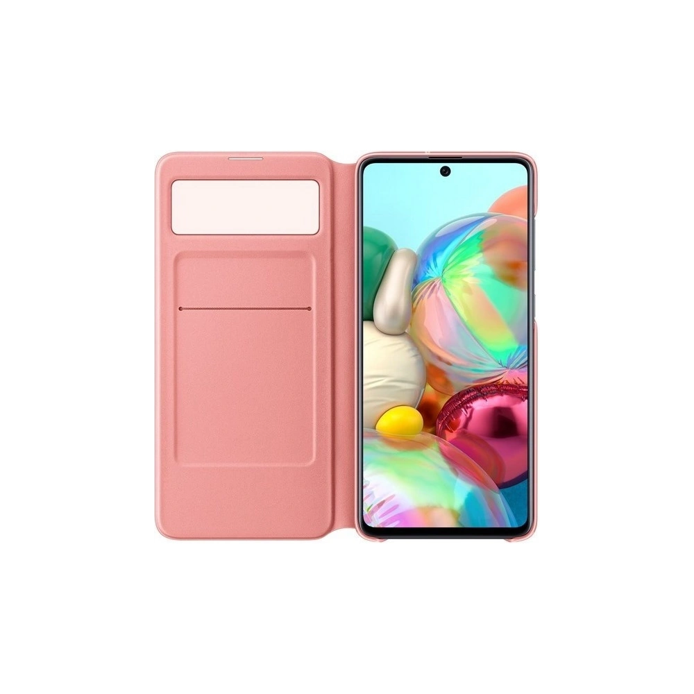 Wholesale Samsung Galaxy A71 EF-EA715PW white S View Wallet Cover - SMG051WHT - {ean13} - Hurt