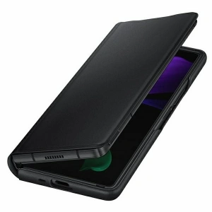 Hurtownia GSM - Etui Samsung Galaxy Z Fold 2 5G EF-FF916LB czarny/black Leather Flip Cover - SMG052BLK - {ean13} - Hurt