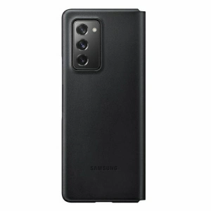 Hurtownia GSM - Etui Samsung Galaxy Z Fold 2 5G EF-FF916LB czarny/black Leather Flip Cover - SMG052BLK - {ean13} - Hurt