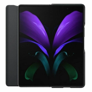 Hurtownia GSM - Etui Samsung Galaxy Z Fold 2 5G EF-FF916LB czarny/black Leather Flip Cover - SMG052BLK - {ean13} - Hurt