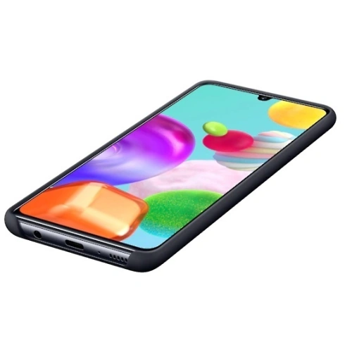 Etui Samsung Galaxy A41 EF-PA415TB czarny/black Silicone Cover