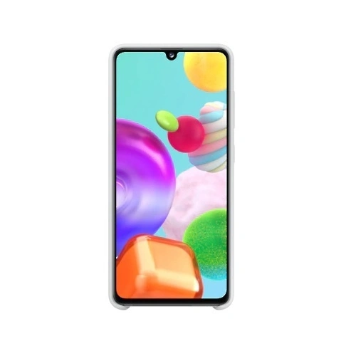 Etui Samsung Galaxy A41 EF-PA415TW biały/white Silicone Cover