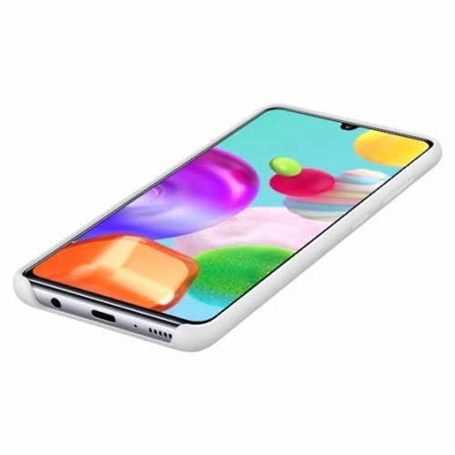 Etui Samsung Galaxy A41 EF-PA415TW biały/white Silicone Cover