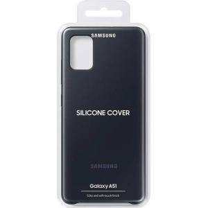Wholesale Samsung Galaxy A51 EF-PA515TB black Silicone Cover - SMG093BLK - {ean13} - Hurt
