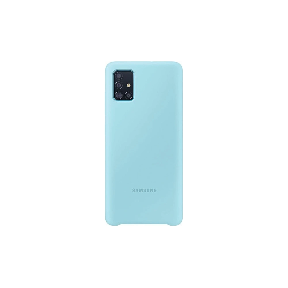 Hurtownia GSM - Etui Samsung Galaxy A51 EF-PA515TL niebieski/blue Silicone Cover - SMG094BLU - {ean13} - Hurt