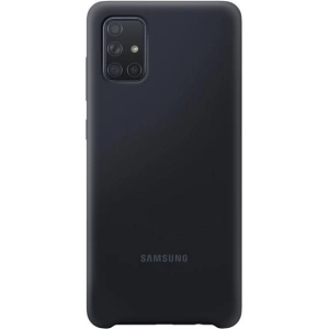 Hurtownia GSM - Etui Samsung Galaxy A71 EF-PA715TB czarny/black Silicone Cover - SMG097BLK - {ean13} - Hurt