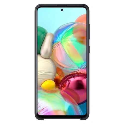 Etui Samsung Galaxy A71 EF-PA715TB czarny/black Silicone Cover