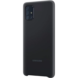 Hurtownia GSM - Etui Samsung Galaxy A71 EF-PA715TB czarny/black Silicone Cover - SMG097BLK - {ean13} - Hurt