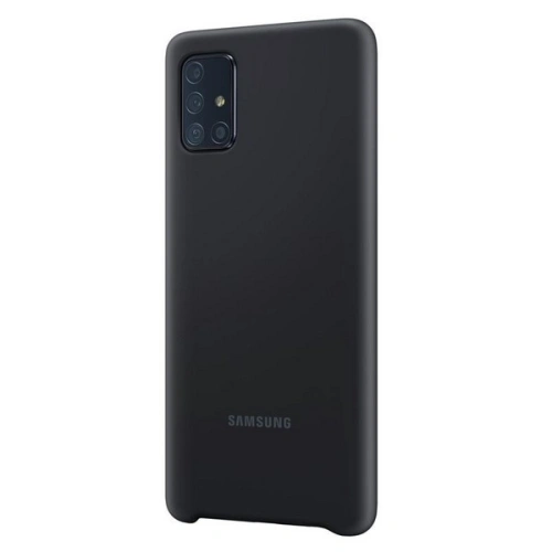 Etui Samsung Galaxy A71 EF-PA715TB czarny/black Silicone Cover