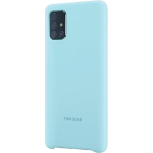 Hurtownia GSM - Etui Samsung Galaxy A71 EF-PA715TL niebieski/blue Silicone Cover - SMG098BLU - {ean13} - Hurt