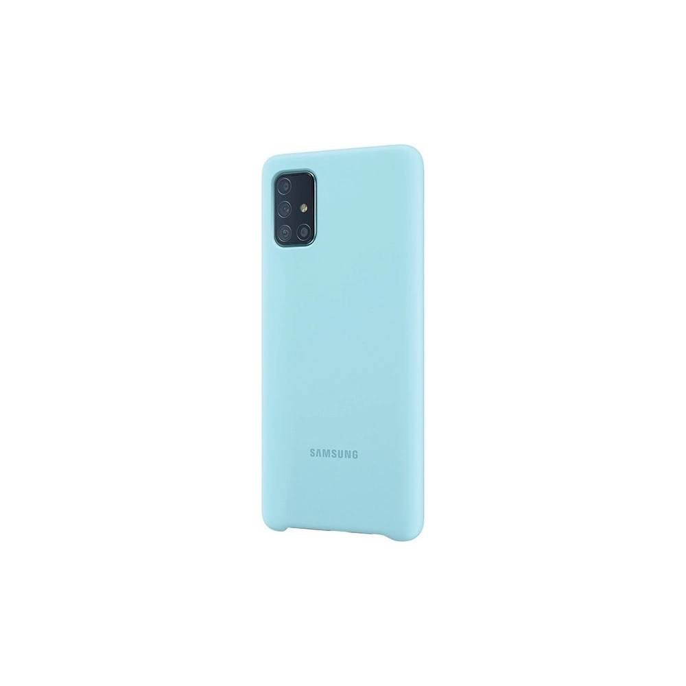 Hurtownia GSM - Etui Samsung Galaxy A71 EF-PA715TL niebieski/blue Silicone Cover - SMG098BLU - {ean13} - Hurt