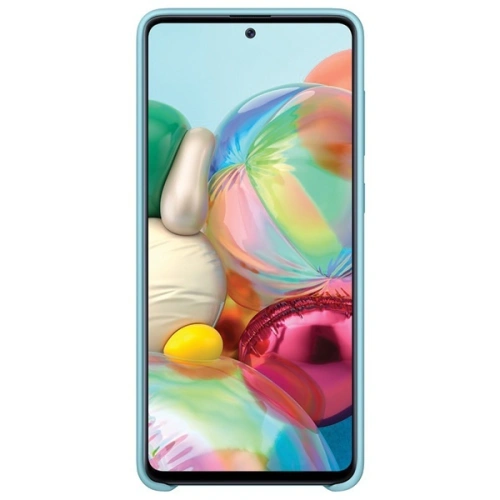 Etui Samsung Galaxy A71 EF-PA715TL niebieski/blue Silicone Cover