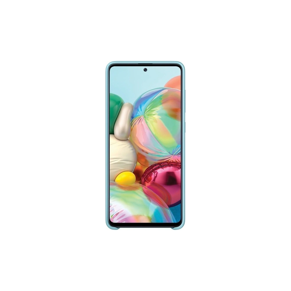 Hurtownia GSM - Etui Samsung Galaxy A71 EF-PA715TL niebieski/blue Silicone Cover - SMG098BLU - {ean13} - Hurt