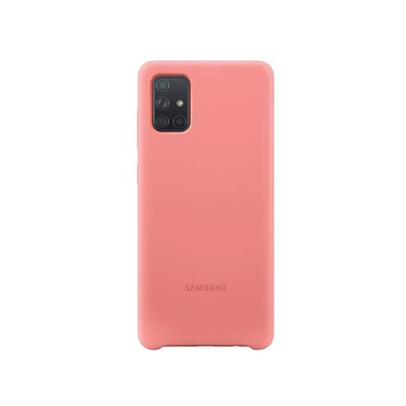 Samsung Distributor - 8806090268465 - SMG099PNK - Samsung Galaxy A71 EF-PA715TP pink Silicone Cover - B2B homescreen