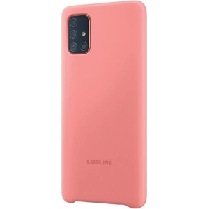 Hurtownia GSM - Etui Samsung Galaxy A71 EF-PA715TP różowy/pink Silicone Cover - SMG099PNK - {ean13} - Hurt