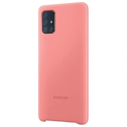 Etui Samsung Galaxy A71 EF-PA715TP różowy/pink Silicone Cover