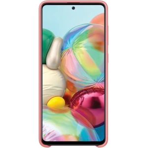 Hurtownia GSM - Etui Samsung Galaxy A71 EF-PA715TP różowy/pink Silicone Cover - SMG099PNK - {ean13} - Hurt