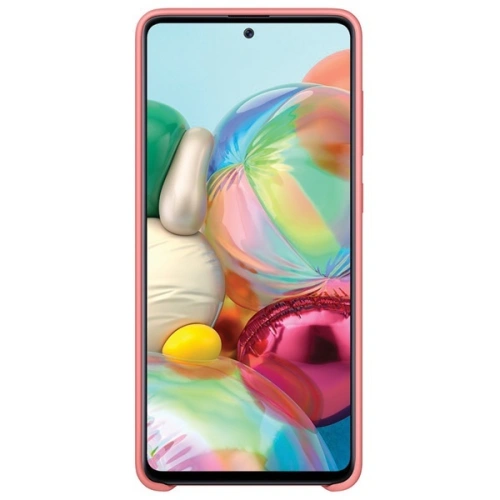 Etui Samsung Galaxy A71 EF-PA715TP różowy/pink Silicone Cover