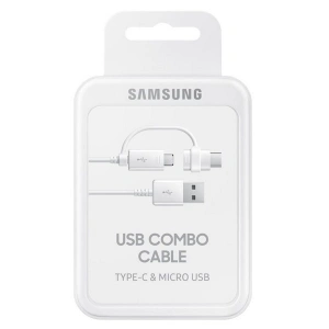 Samsung Cable EP-DG930DW microUSB + USB-C white