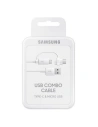 Kabel Samsung EP-DG930DW microUSB + USB-C biały/white