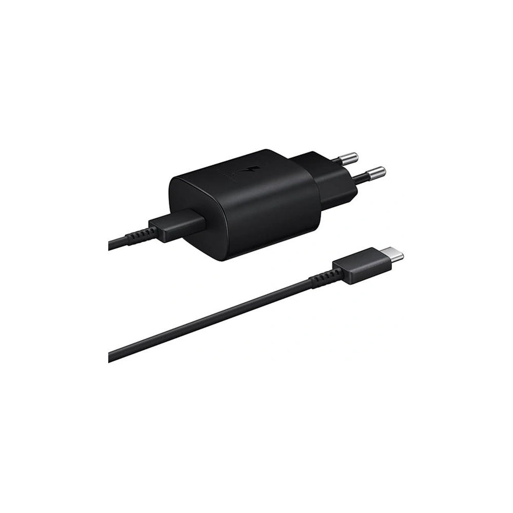 Hurtownia GSM - Ładowarka sieciowa Samsung EP-TA800XB PD 25W + kabel USB-C czarny/black - SMG231BLK - {ean13} - Hurt