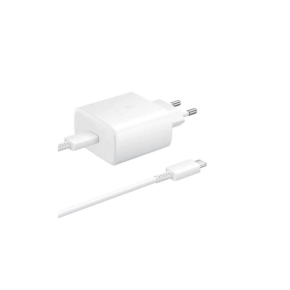 Hurtownia GSM - Ładowarka sieciowa Samsung EP-TA845XW PD 45W + kabel USB-C Super Fast Charge biały/white - SMG233WHT - {ean13} - Hurt