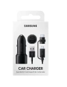 Ładowarka samochodowa Samsung EP-L1100WB 15W + USB-C i microUSB czarny/black