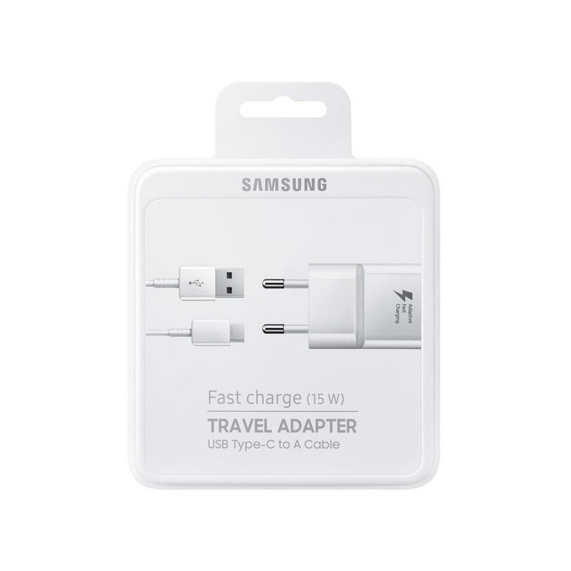Hurtownia Samsung - 8806088592114 - SMG257WHT - Ładowarka Samsung EP-TA20EWEC blister fast charge USB-C biała/white - B2B homescreen
