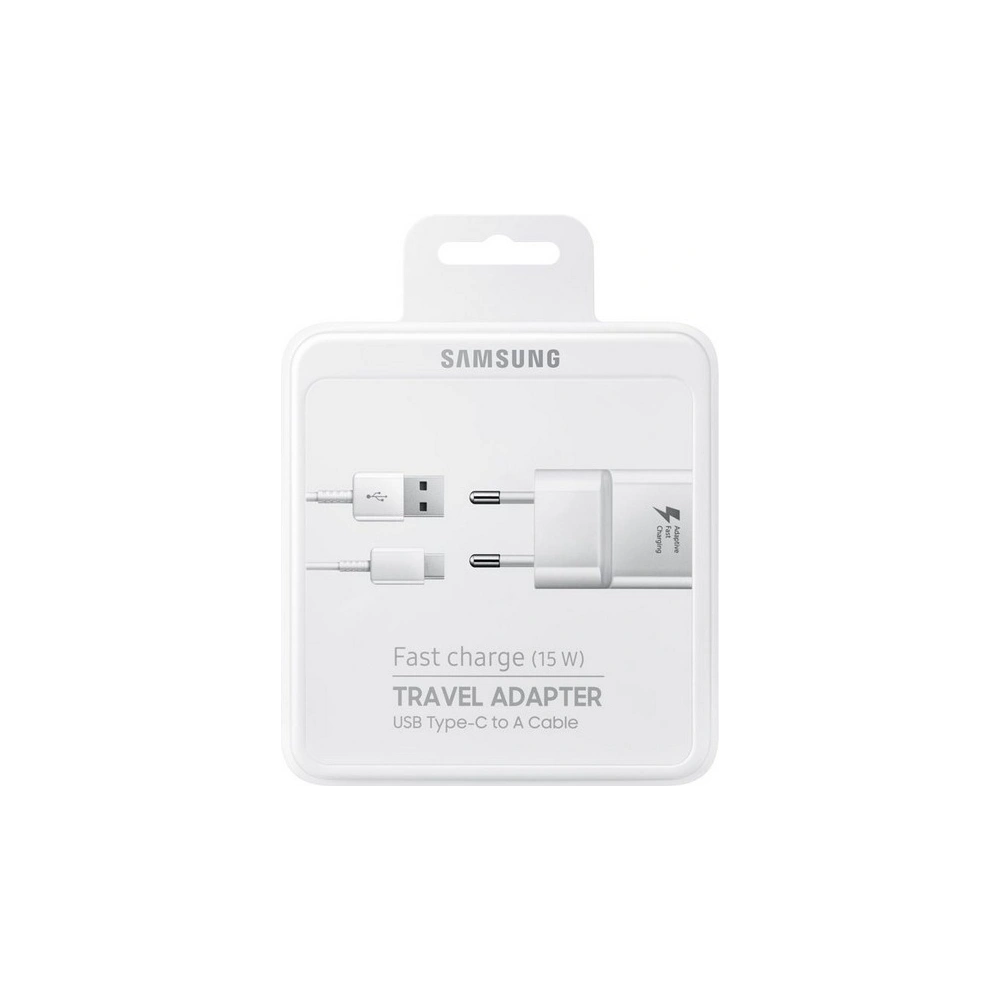 Hurtownia GSM - Ładowarka Samsung EP-TA20EWEC blister fast charge USB-C biała/white - SMG257WHT - {ean13} - Hurt