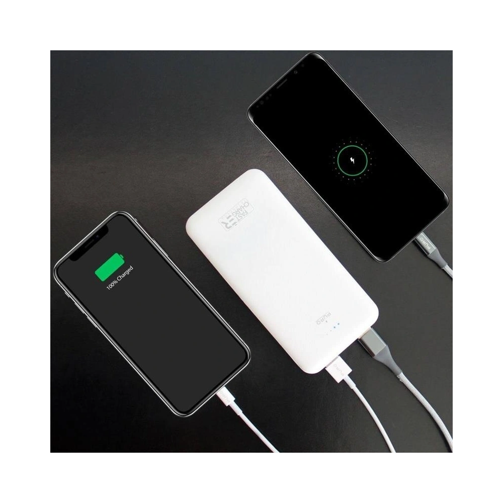Hurtownia GSM - Powerbank Puro White Fast Charger 10000 mAh, 2xUSB (biały) - PUR375WHT - {ean13} - Hurt