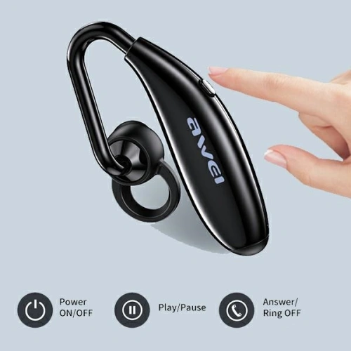 Słuchawka AWEI Bluetooth mono N5 czarny/black