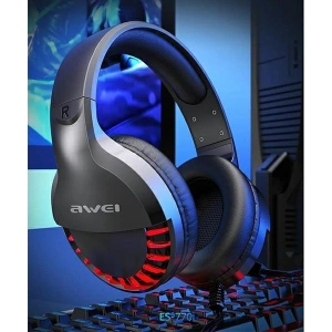 Hurtownia GSM - Słuchawki AWEI gaming ES-770i nauszne gamingowe z mikrofonem czarny/black - AWEI062BLK - {ean13} - Hurt