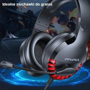 Hurtownia GSM - Słuchawki AWEI gaming ES-770i nauszne gamingowe z mikrofonem czarny/black - AWEI062BLK - {ean13} - Hurt