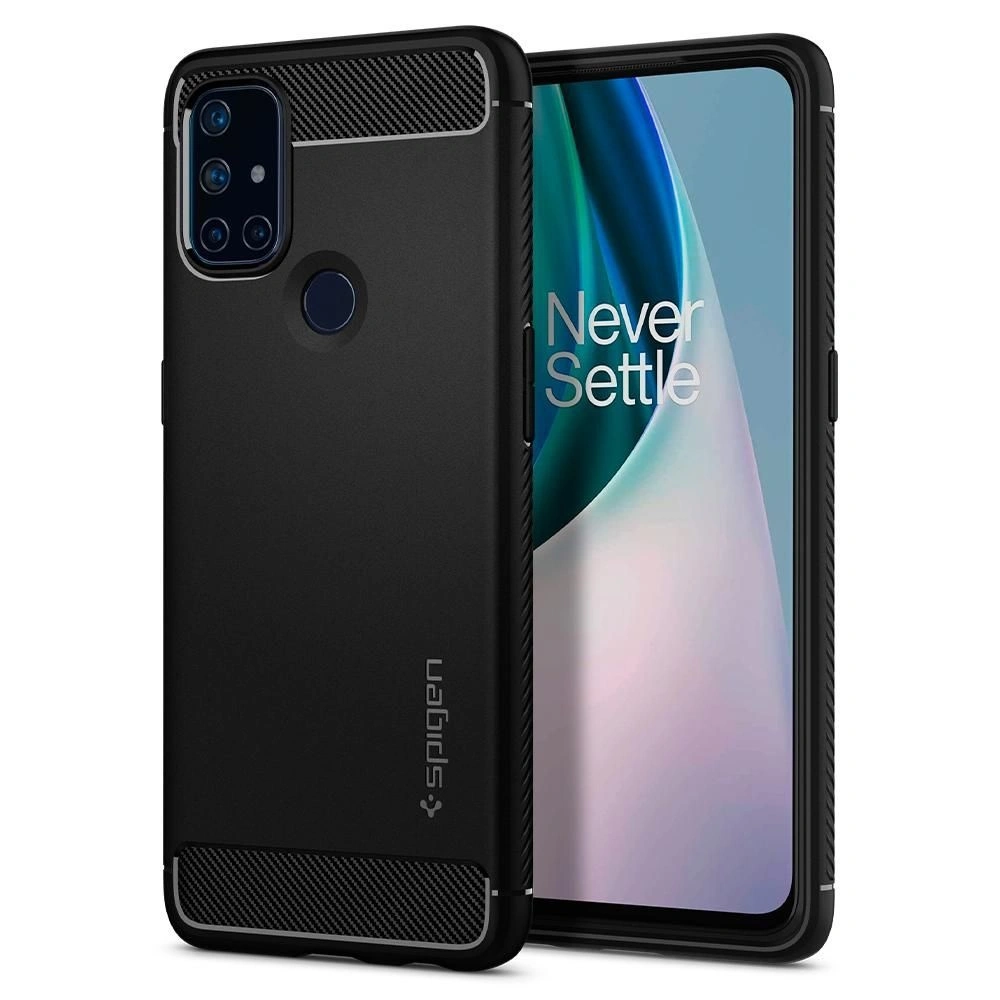 Hurtownia GSM - Etui Spigen Rugged Armor Oneplus Nord N10 5G Matte Black - SPN1424BLK - {ean13} - Hurt