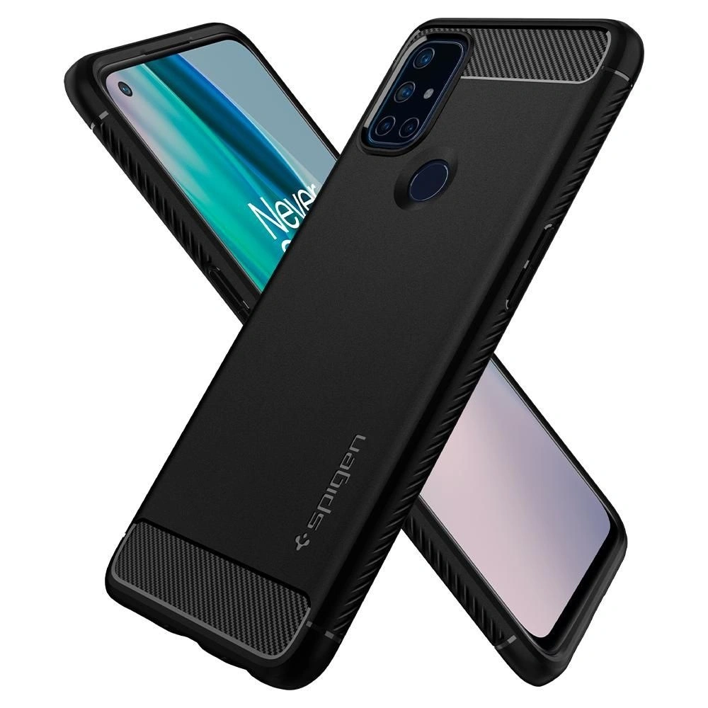 Hurtownia GSM - Etui Spigen Rugged Armor Oneplus Nord N10 5G Matte Black - SPN1424BLK - {ean13} - Hurt