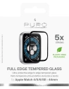 Hurtownia GSM - Sticlă securizată PURO Full Edge Tempered Glass Apple Watch 4/5/6/7/8/9/SE 44/45mm (negru) - PUR381BLK - {ean13} - Hurt