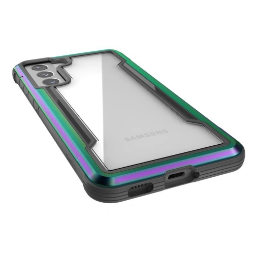 Etui aluminiowe X-Doria Raptic Shield - Samsung Galaxy S21 (Antimicrobial protection) (Iridescent)