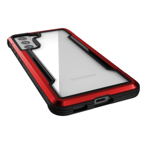 Etui aluminiowe X-Doria Raptic Shield -  Samsung Galaxy S21 (Antimicrobial protection) (Red)