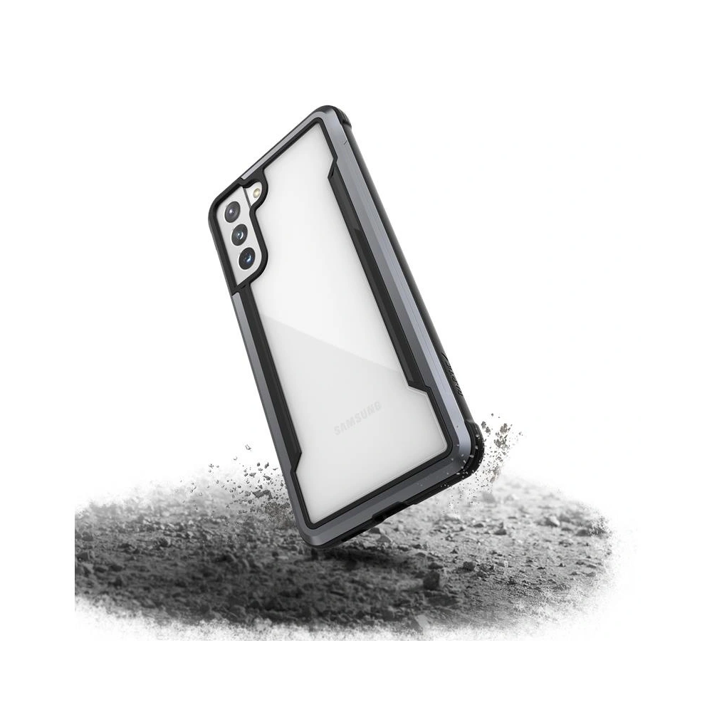 Hurtownia GSM - Etui aluminiowe X-Doria Raptic Shield Samsung Galaxy S21+ Plus (Antimicrobial protection) (Black) - XDR111BLK - {ean13} - Hurt