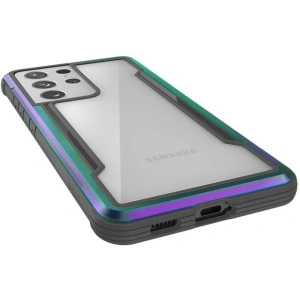 Wholesale X-Doria Raptic Shield Aluminum Case Samsung Galaxy S21 Ultra (Antimicrobial protection) (Iridescent) - XDR112IRI - {ean13} - Hurt